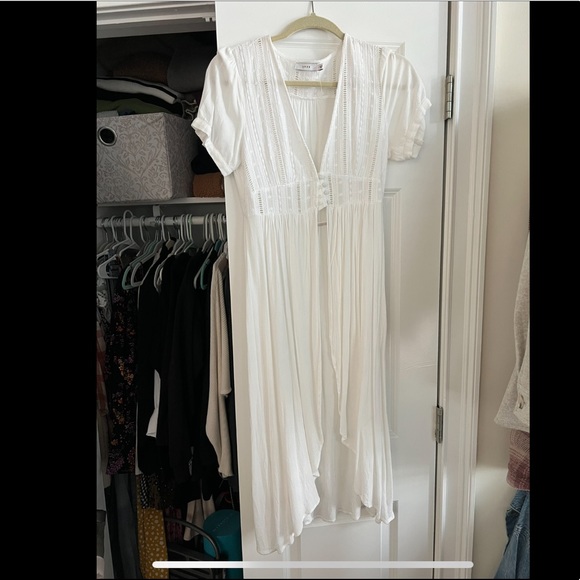 Boutique Boho flowy white top - Picture 1 of 1